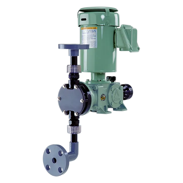 Mechanically-driven diaphragm metering pumps LK series